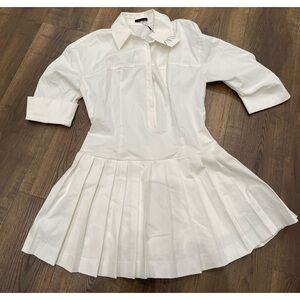 Zara White Asymmetrical Dress